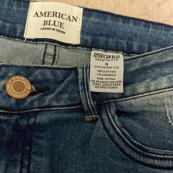 3 FOR $15!!! American Blue Premium Denim Distressed Jeans - Picture 3 of 4